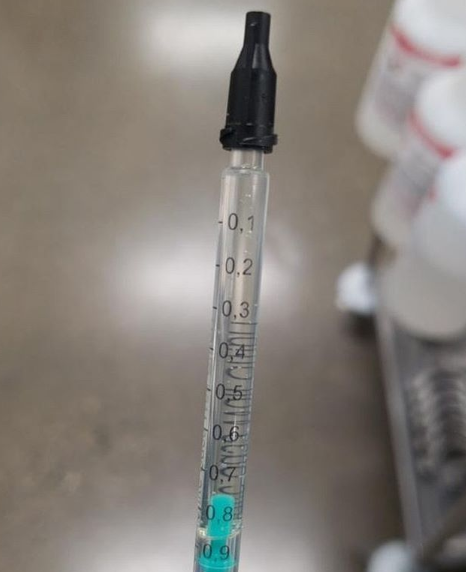 Cannabis Oil Fractional Distillation - THC Distillate in Syringe
